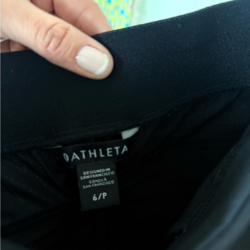 Athleta Black Straight Leg Pants
